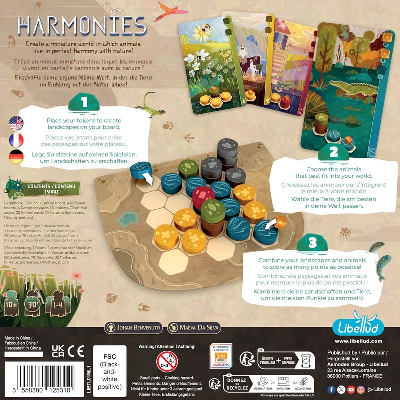 Asmodee Harmonies Board Game - Create Oneiric Landscapes, Strategic & Poetic Gameplay, Fun Family Game for Kids & Adults, Ages 10+, 1-4 Players, 30 Min Playtime, (Multilingual Edition) - Image 3